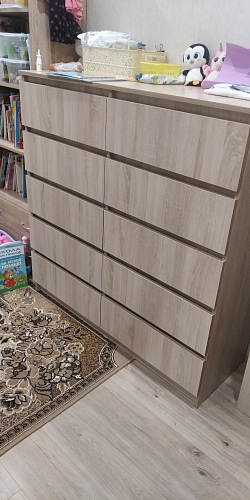 Комод Мадера 1384 ЛДСП дуб крафт золотой / лдсп белый фото покупателя 1