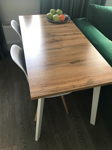 Стол Тринити Лофт 120 25 мм черный матовый / юта фото покупателя 107