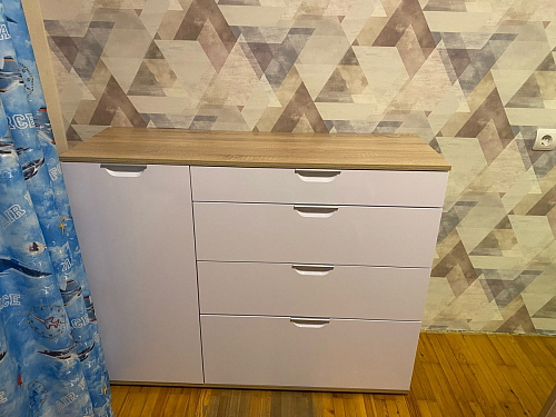 Комод Кастор белый / мокко фото покупателя 7