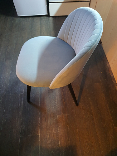 Стул на металлокаркасе Gabi dark beige / black / silver фото покупателя 321