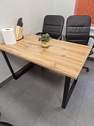 Стол раскладной Лота Лофт 120 25 мм юта / черный матовый фото покупателя 163