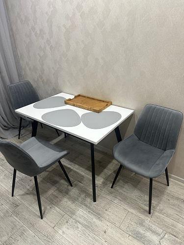 Комплект стульев Вейв 4 шт светло-серый / черный фото покупателя 235