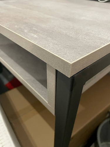 Письменный стол Леон Лофт бетон / черный матовый фото покупателя 27