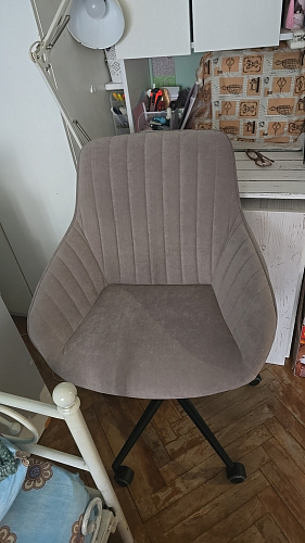 Компьютерное кресло Dublin/Дублин хром / вельвет серый фото покупателя 24