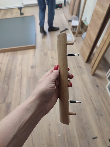 Двуспальная кровать Клауд 160х200 парящая дуб крафт золотой / антрацит фото покупателя 431