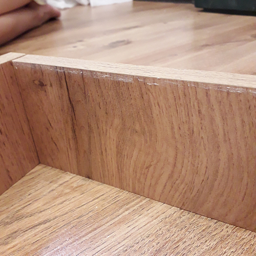 Письменный стол Лайт 03.243 дуб золотой (craft) / белый премиум фото покупателя 25