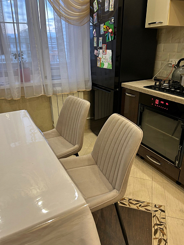 Стул на металлокаркасе Седа К латте / черный фото покупателя 248