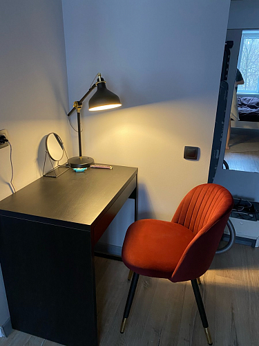 Стул на металлокаркасе Gabi 1 light purple / black / gold фото покупателя 19