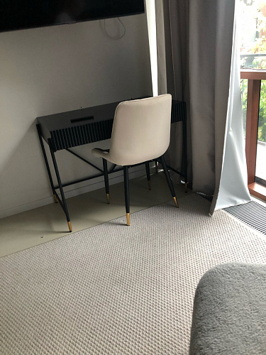 Стул на металлокаркасе Seda 1 green / gold / black фото покупателя 8