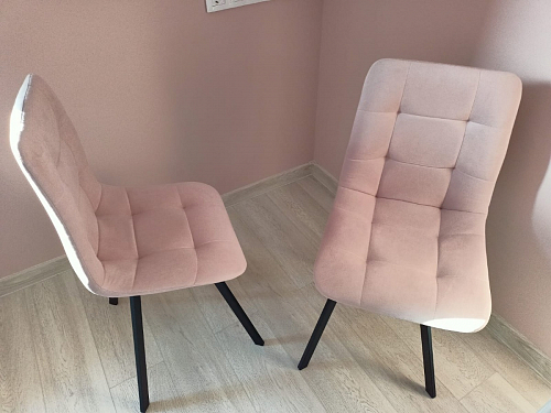 Стул на металлокаркасе Чилли бирюзовый / черный фото покупателя 901