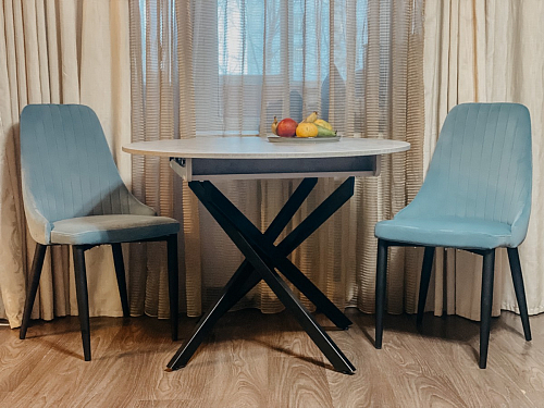 Стул на металлокаркасе Kora gray / black фото покупателя 63