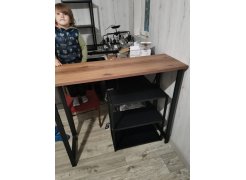 Барная стойка Дилан Лофт 120х60х90 бетон фото покупателя 137