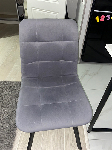 Стул на металлокаркасе Чилли зеленый / черный фото покупателя 38