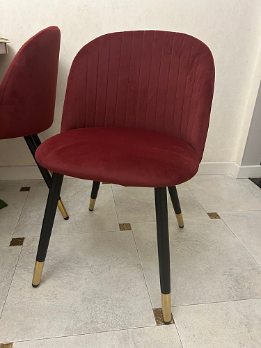 Стул на металлокаркасе Gabi wine red / black фото покупателя 654