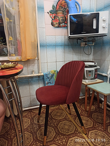 Стул на металлокаркасе Gabi 1 light purple / black фото покупателя 113