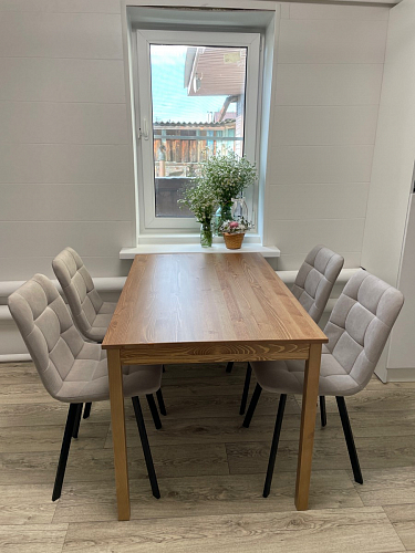 Стул на металлокаркасе Чилли К темно-серый (velutto 32) / черный фото покупателя 377