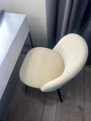 Стул на металлокаркасе Gabi 1 light blue / black / gold фото покупателя 972