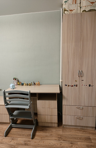 Стол письменный Бриз МДФ волна лайм / ясень светлый фото покупателя 22