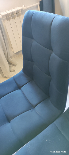 Стул на металлокаркасе Чилли зеленый / черный фото покупателя 101