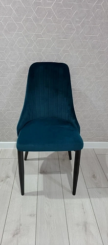 Стул на металлокаркасе Kora gray / black фото покупателя 39