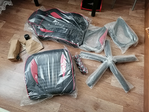 Компьютерное кресло Leon черное / голубое фото покупателя 7