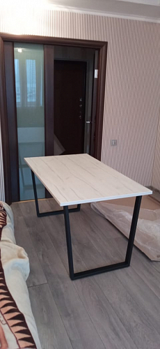 Деревянный стол Лота Лофт 140х80 дуб крафт табачный / черный матовый фото покупателя 1026