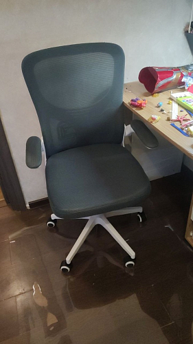 Компьютерное кресло Konfi light gray / blue / white фото покупателя 198