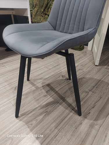 Комплект стульев Вейв 4 шт светло-серый / черный фото покупателя 298