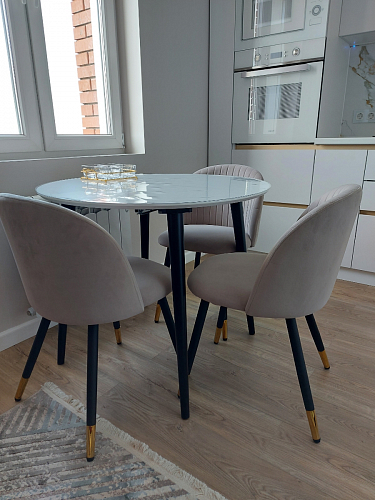 Стул на металлокаркасе Gabi gray / black фото покупателя 29