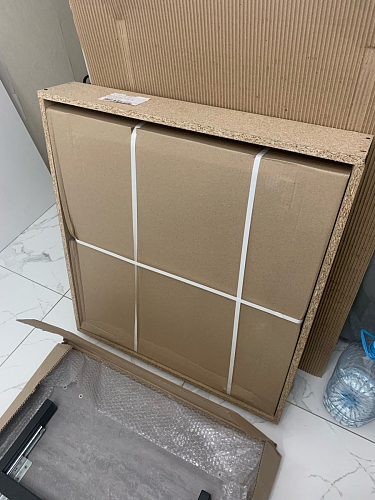 Стол Лота Лофт 120 32 мм бетон / черный матовый фото покупателя 597