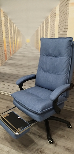 Компьютерное кресло Rapid голубое фото покупателя 82