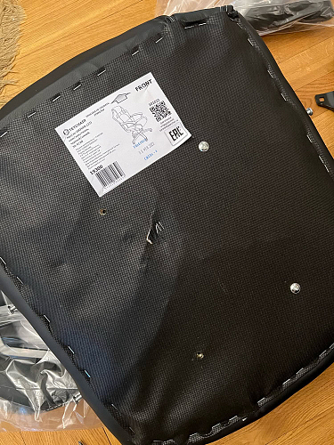 Компьютерное кресло Driver/Драйвер кожзам черный / ткань синий фото покупателя 136