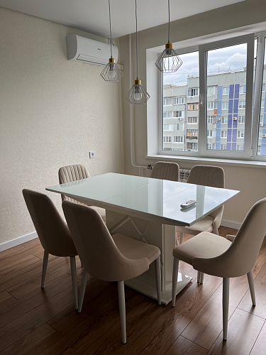 Стул на металлокаркасе Kora light blue / white фото покупателя 45