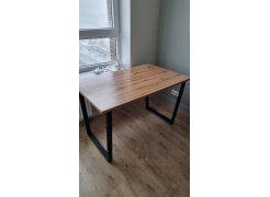 Деревянный стол Лота Лофт 120(160)х75 черный матовый / бетон светлый фото покупателя 856