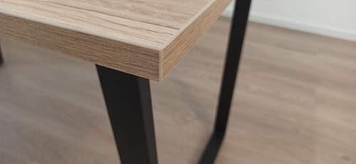 Стол Лота Лофт 140 25 мм черный матовый / дуб вотан фото покупателя 459