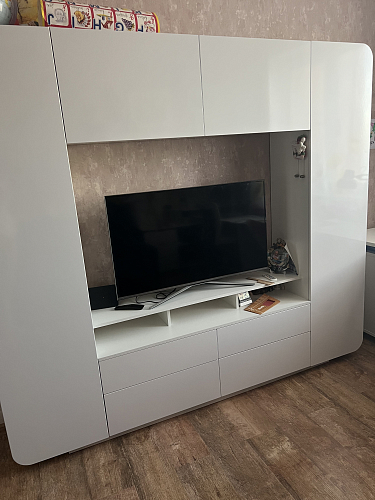 Готовая гостиная Румба белый / белый глянец  - Уцененный экземпляр фото покупателя 131