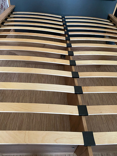 Двуспальная кровать Клауд 160х200 парящая дуб крафт золотой / антрацит фото покупателя 251