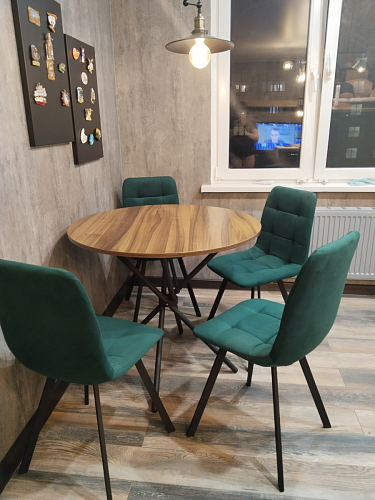 Комплект стульев Чилли 2 шт бежевый / черный фото покупателя 1211