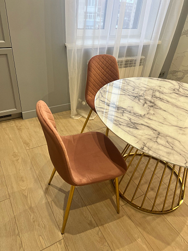 Стул на металлокаркасе Dabl wine red фото покупателя 30