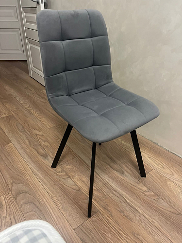 Стул на металлокаркасе Чилли светло-серый / белый каркас фото покупателя 517