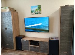 ТВ-тумба Эго Т-2 на подиуме дуб крафт золотой / белый глянец фото покупателя 5