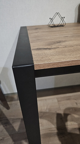 Стол Центавр 120(160)х70х75 файерстоун / черный матовый фото покупателя 41