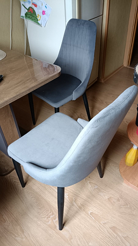 Стул на металлокаркасе Kora dark gray / black фото покупателя 206