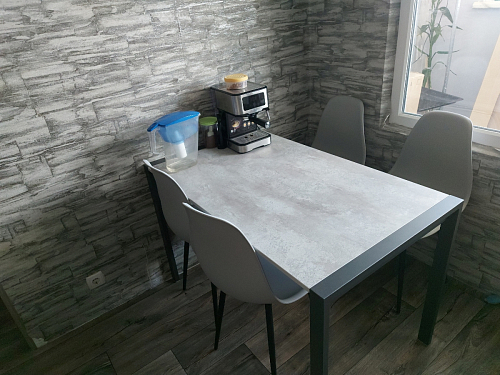 Стол Центавр дуб галифакс / черный матовый фото покупателя 70