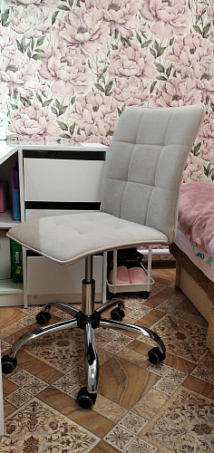 Компьютерное кресло One/Ван флок бежевый 7 фото покупателя 19