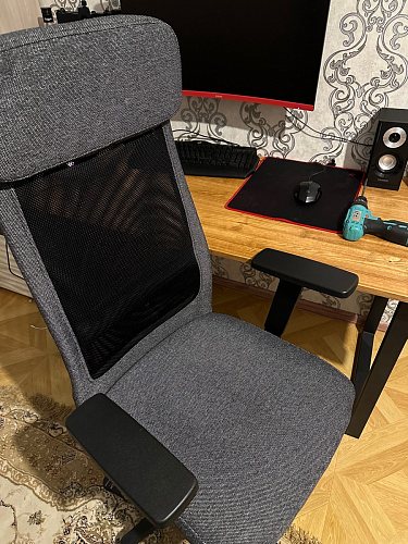 Компьютерное кресло Profit ткань зеленая / черная фото покупателя 1