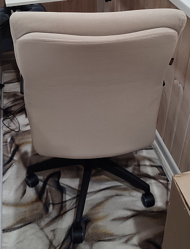 Компьютерное кресло Benefit/Бенефит флок серый 29 фото покупателя 5