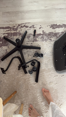 Компьютерное кресло Benefit/Бенефит флок серый 29 фото покупателя 41