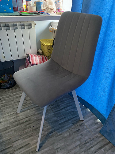 Стул на металлокаркасе Sling white / gray фото покупателя 4