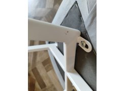 Стул на металлокаркасе Чилли синяя ткань / белый фото покупателя 444